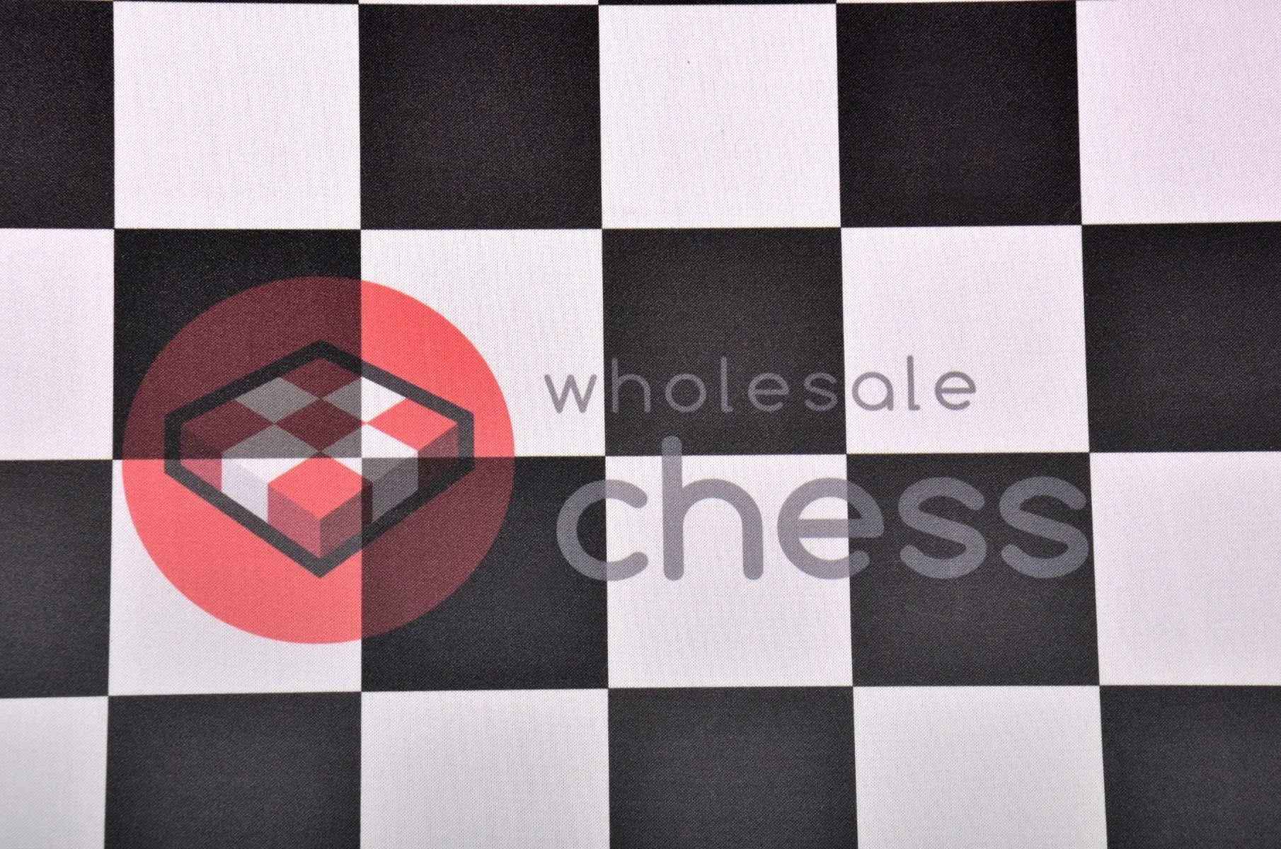 Wholesale Chess Branded Thin Mouse Pad Style - Tournament Chess Board - 2.25" Squares - Black & Buff - Image 2