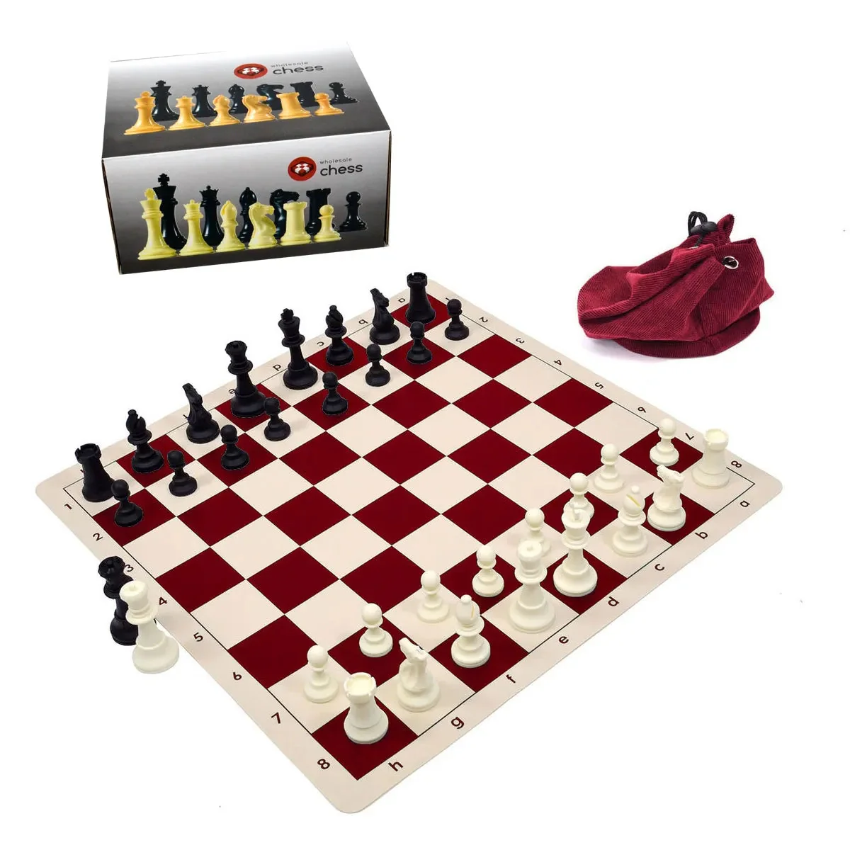 Silicone Chess Set - Red