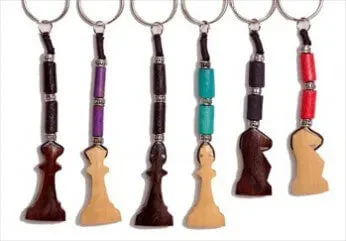 Wooden Chess Key Chain - Image 2