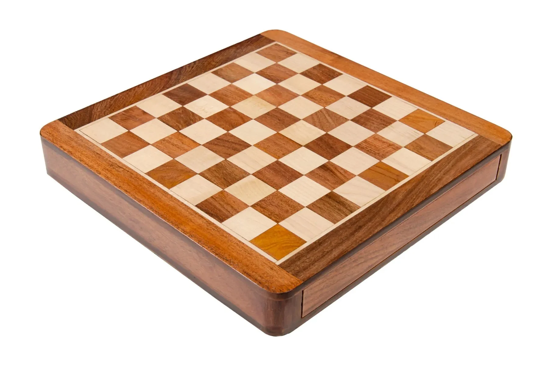 WOODEN MAGNETIC Travel Chess Set - 12" Square - Image 2