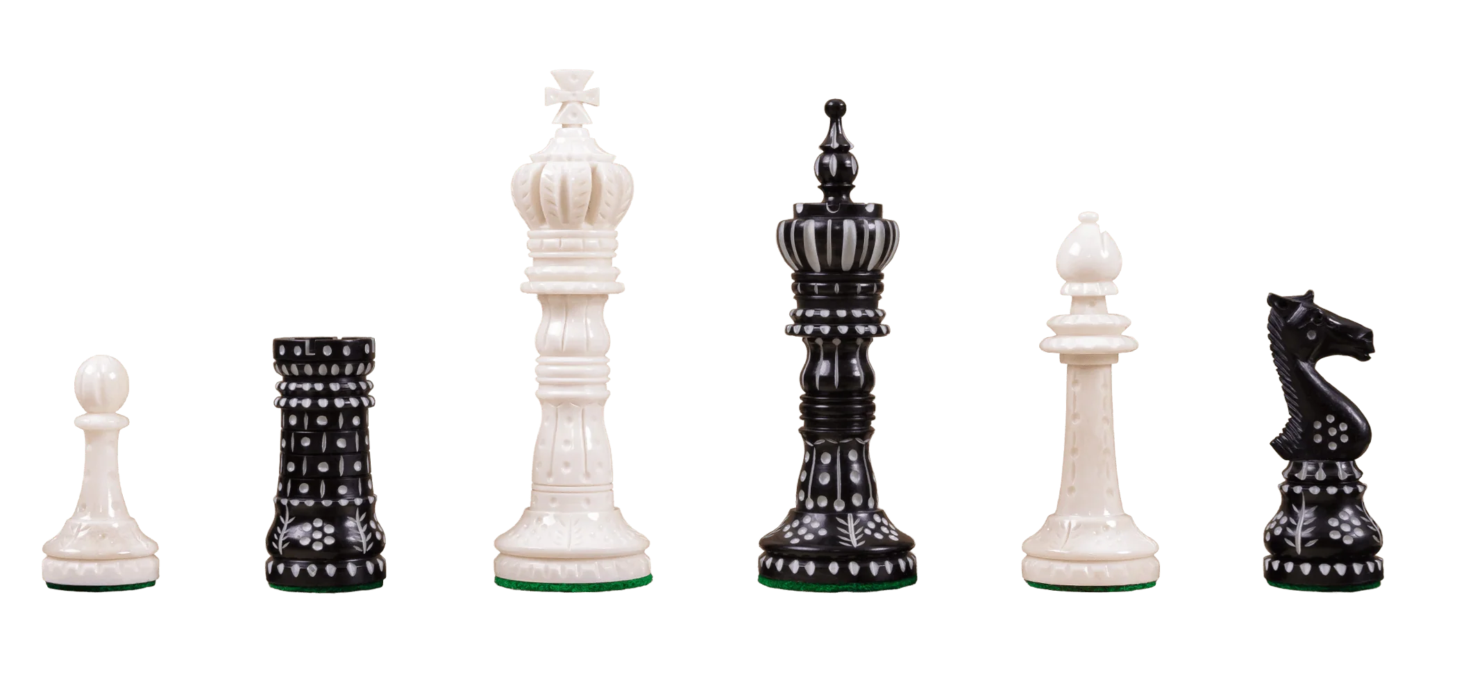 The Worthington Luxury Bone Chess Pieces - 4.0" King