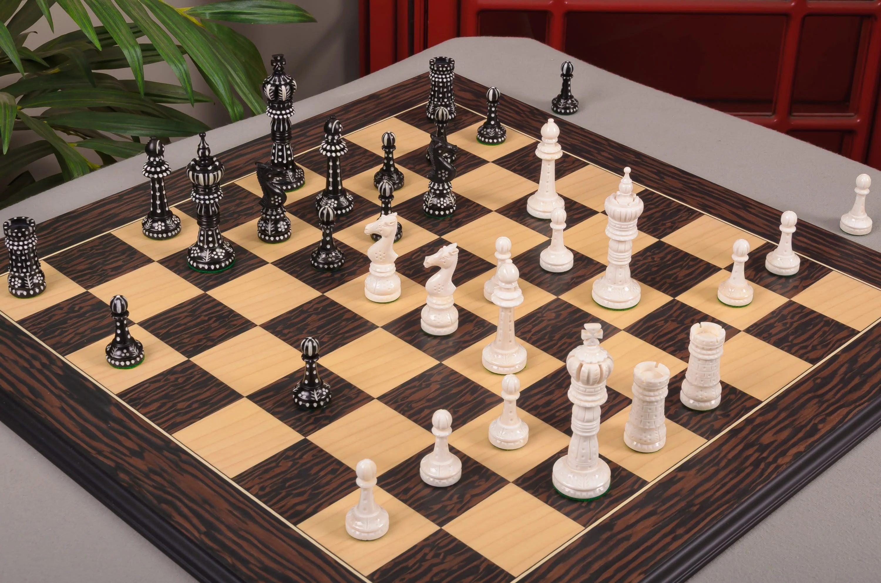The Worthington Luxury Bone Chess Pieces - 4.0" King - Image 5
