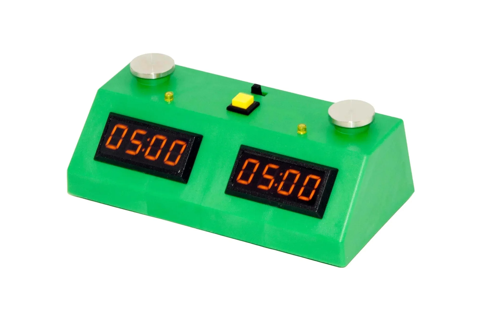 ZMart Fun II Digital Chess Clock - GREEN//YELLOW with Wedge Bag - Image 3